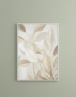 Folhas Bege, Detalhes Dourado - Imagem 3