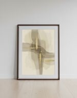 Abstrato, bege e marrom, fluidas e sobrepostas