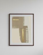 Abstrato, neutros de bege, detalhe em dourado