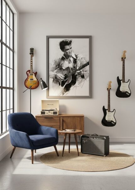 Quadro Música Elvis