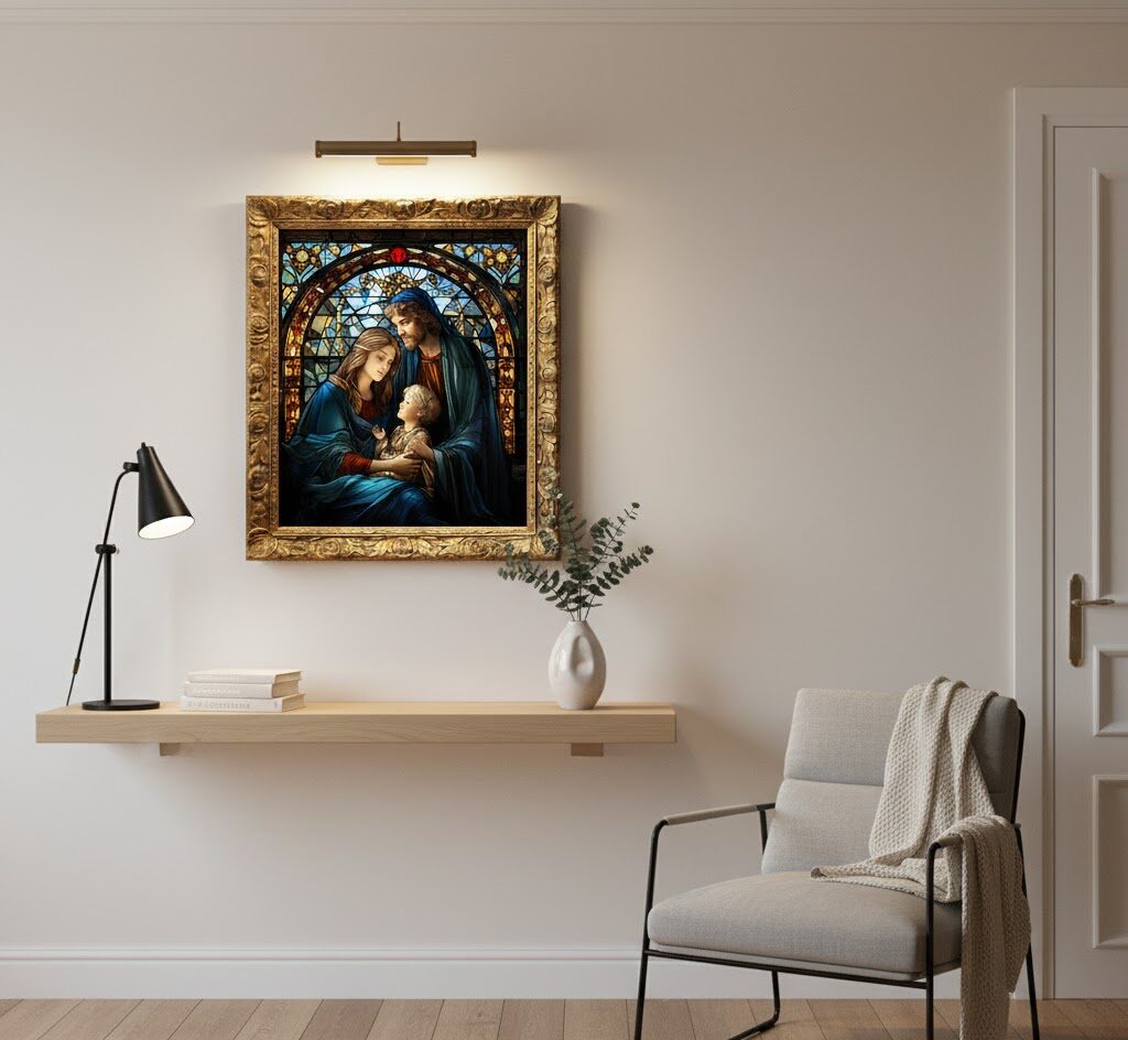 Sagrada Familia Vitral 2 Sagrada Família Vitral - Imagem 1