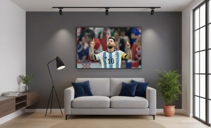 Quadro Messi Esportes Futebol