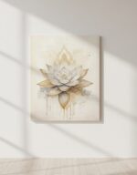 Quadro Místico Flor de Lótus