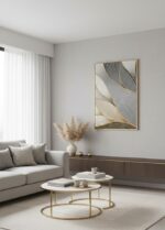 Kit Quadro Natureza Folhas Estilizadas Abstrata - Imagem 4