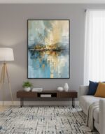 Quadro Abstrato Vibrante e Texturizada