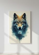 Quadro Animais Cabeça de Lobo - Imagem 2