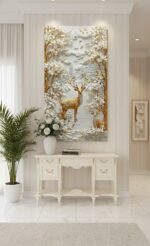 Quadro Animais Cervo Dourado