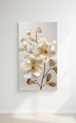 Quadro Natureza Flores OFF White - Imagem 3