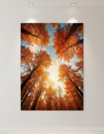 Quadro Natureza Árvores Outono - Imagem 2