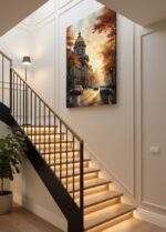 Quadro Cidades Outono Europeu Avenida