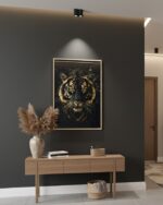 Quadro Animais Tigre Dourado e Preto - Imagem 3