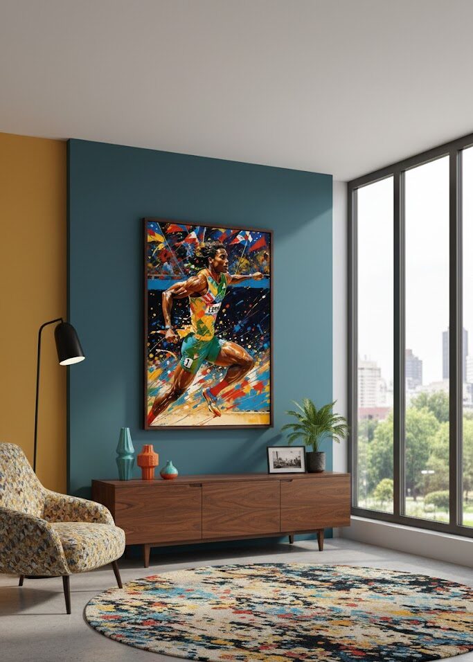 velocista 2 Quadro Esportes Velocista - Imagem 1