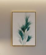 KIT 3 Quadro Folhas Verdes Com Dourado - Imagem 3