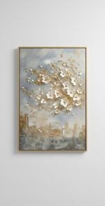 KIT 3 Quadro Natureza Arvore a Vida Estilo Espatulado - Imagem 4