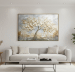 Quadro Natureza Arvore a Vida Estilo Espatulado Horizontal