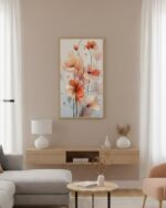 KIT 2 Quadros Natureza Flores Estilo Linha, Abstrata - Imagem 5