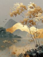 Abstrato Contemporâneo Paisagem 3 - Imagem 3