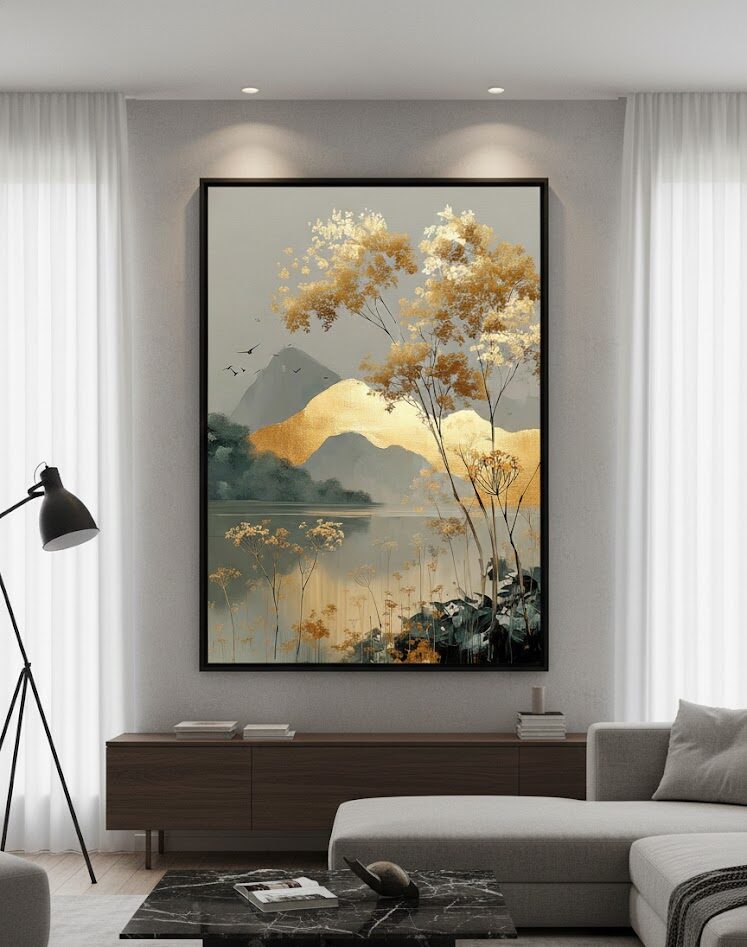 pintura contemporânea 3a Abstrato Contemporâneo Paisagem 3 - Imagem 1