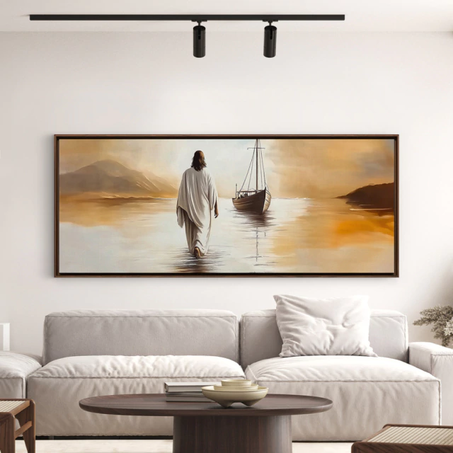 opação 2 Jesus Cristo Sobre as Aguas Minimalista - Imagem 1