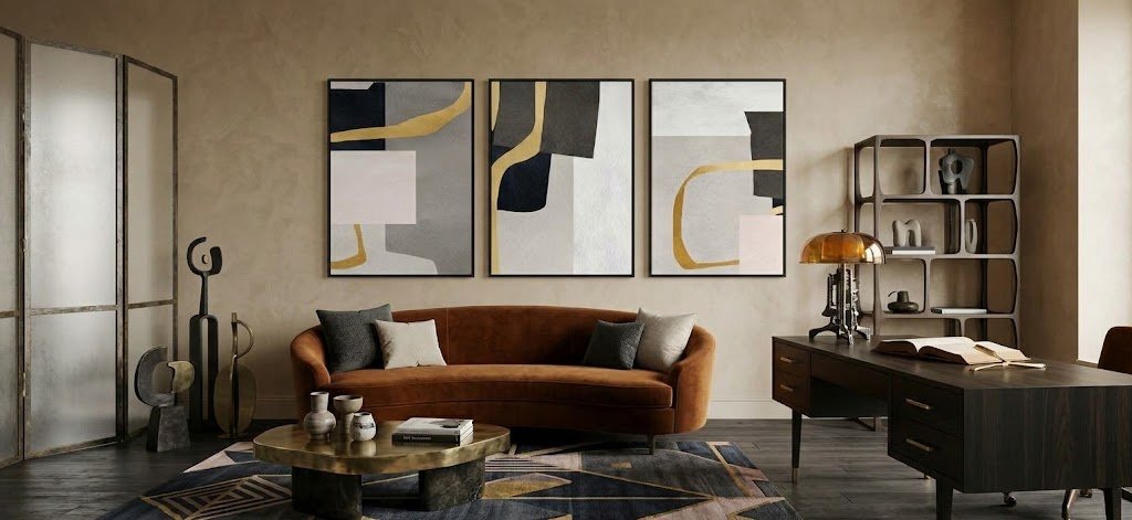 98a14874-690e-4d49-8164-a4ead6d9a32b KIT 3 Quadro Arte Abstrata Contemporânea - Imagem 1